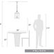 Payton 3 Light 9 inch Rubbed Bronze Pendant Ceiling Light